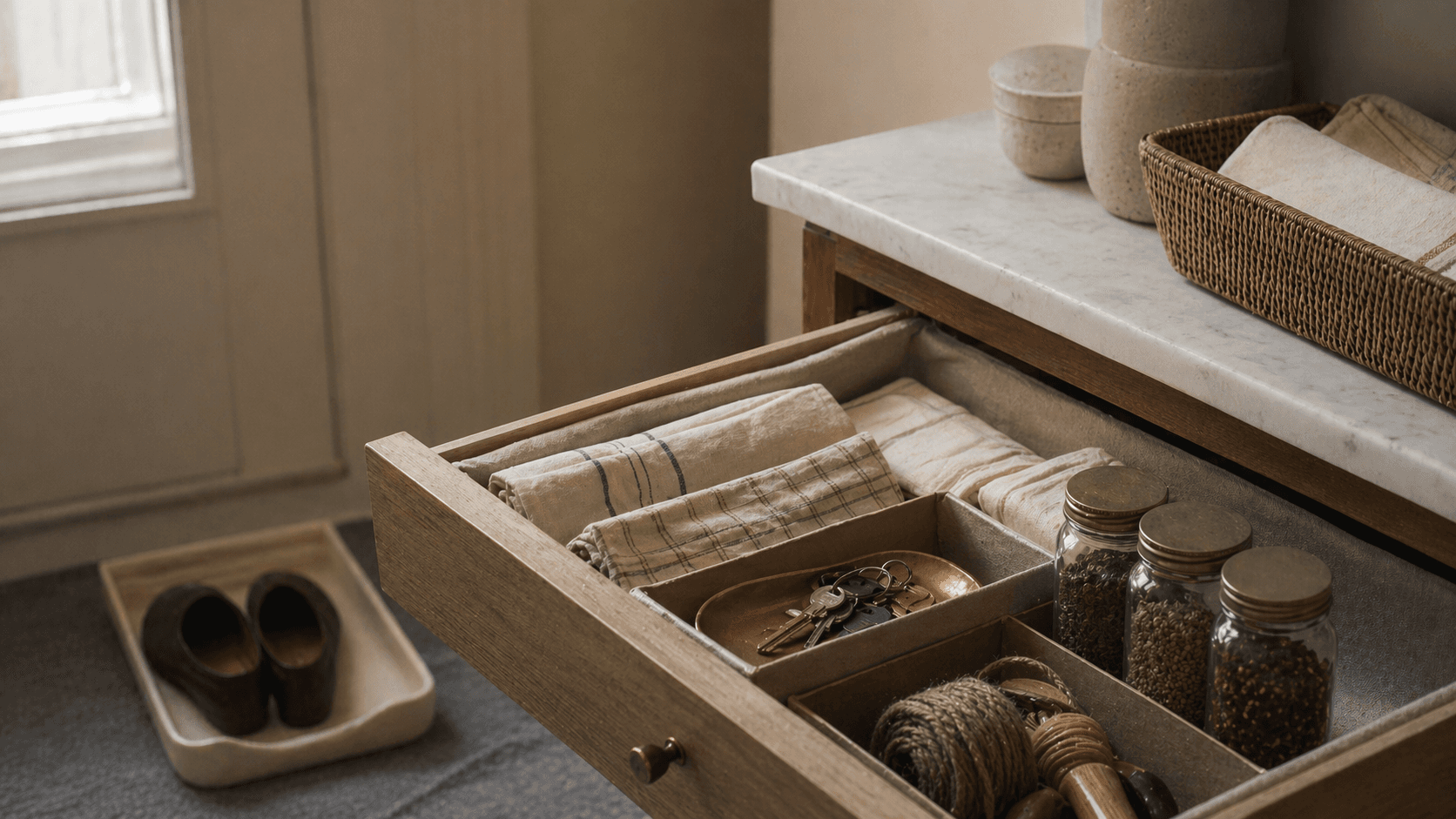 Organize the Pantry by Meal, Not Category in the Organizing module.